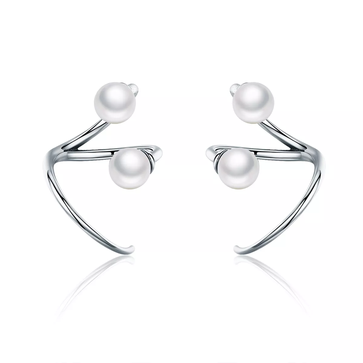 pendientes de estudio pandora style silver tender you sce306