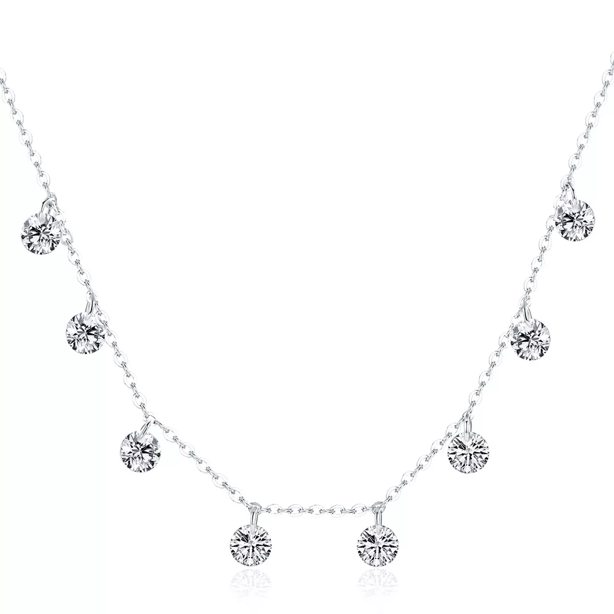 collar de cadena pandora style silver beauty of simplicity scn299