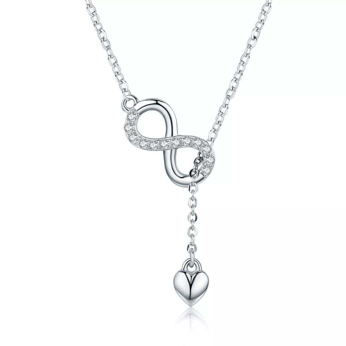 collar de encanto infinito de plata al estilo de pandora scn223