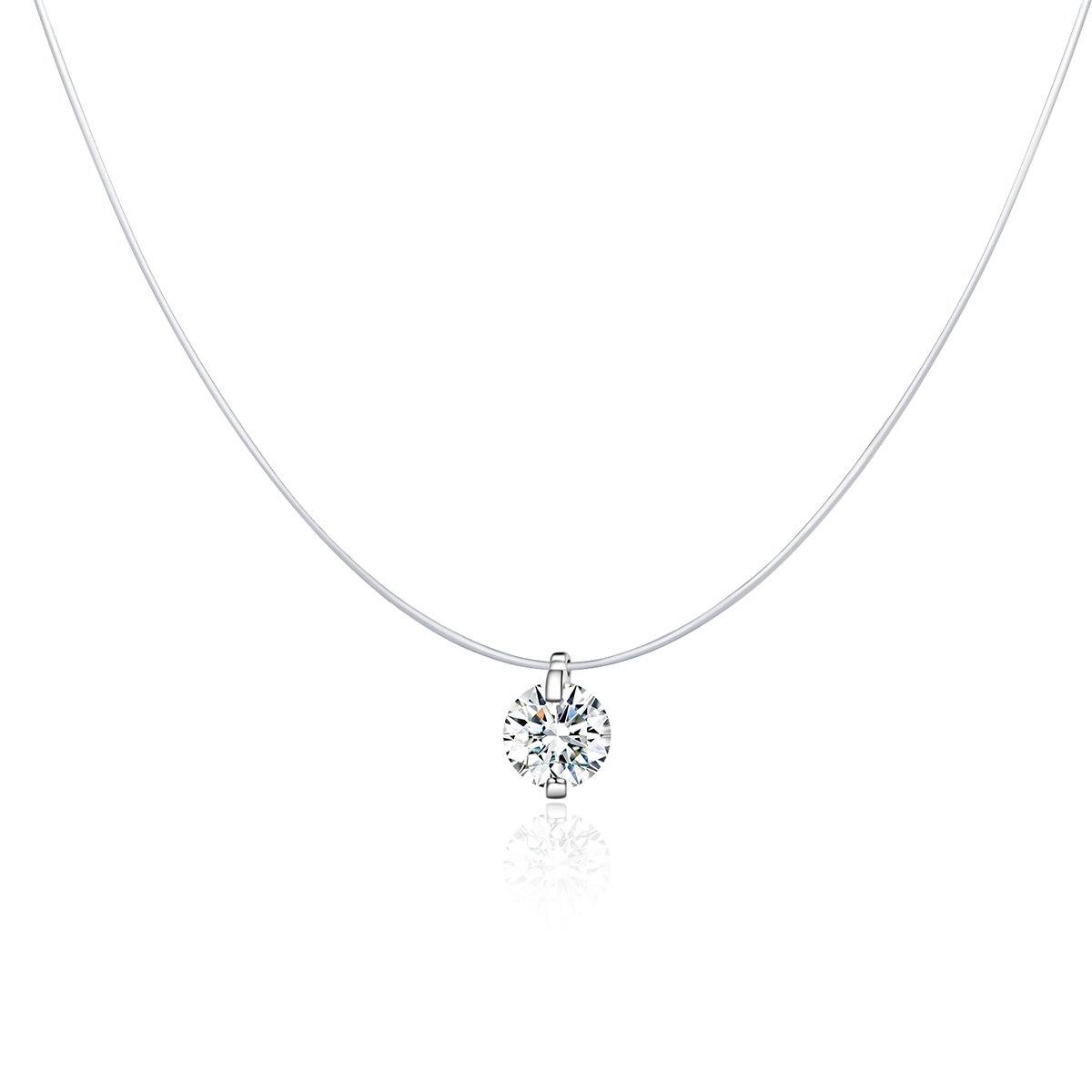 collar de plata estilo pandora puro scn332