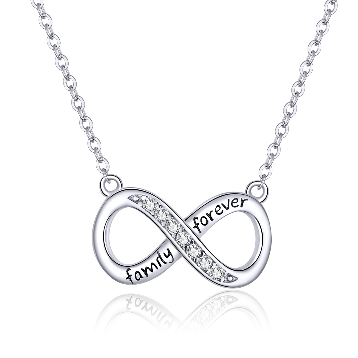 collar pandora style plata amor ilimitado scn352
