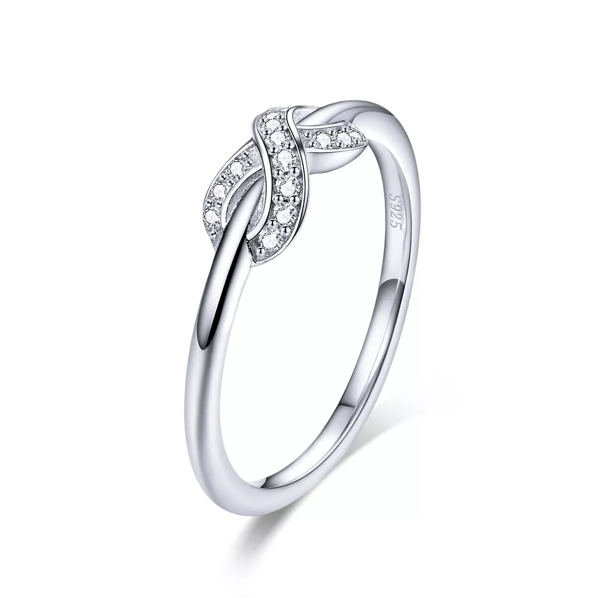 anillo de amor infinito de estilo pandora en plata scr494
