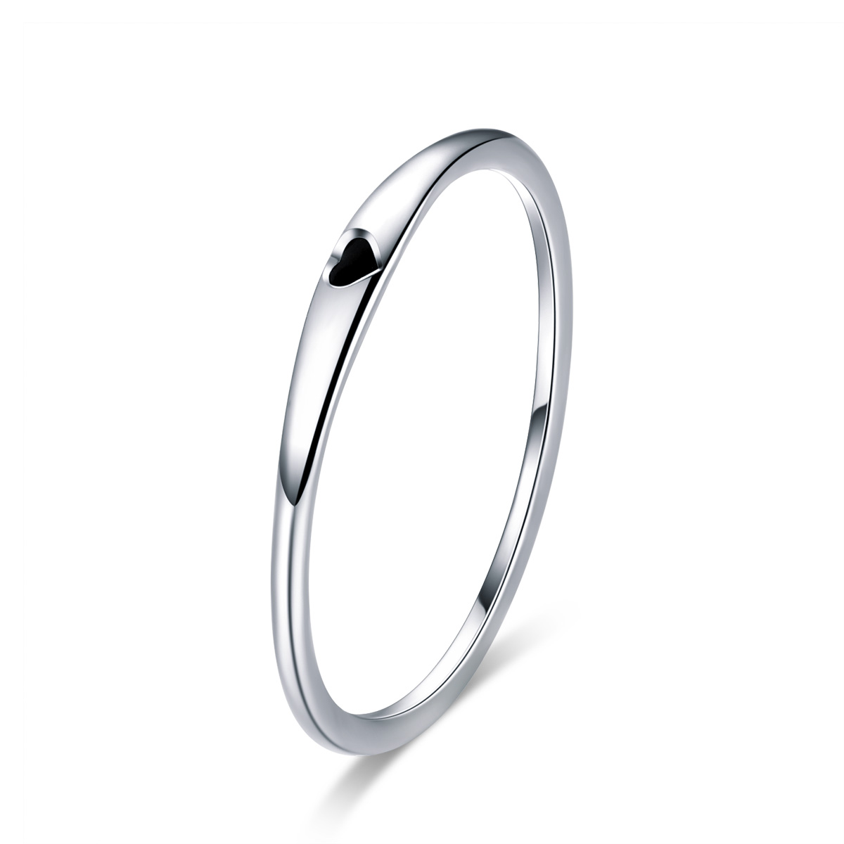 anillo de amor simple de plata estilo pandora scr468