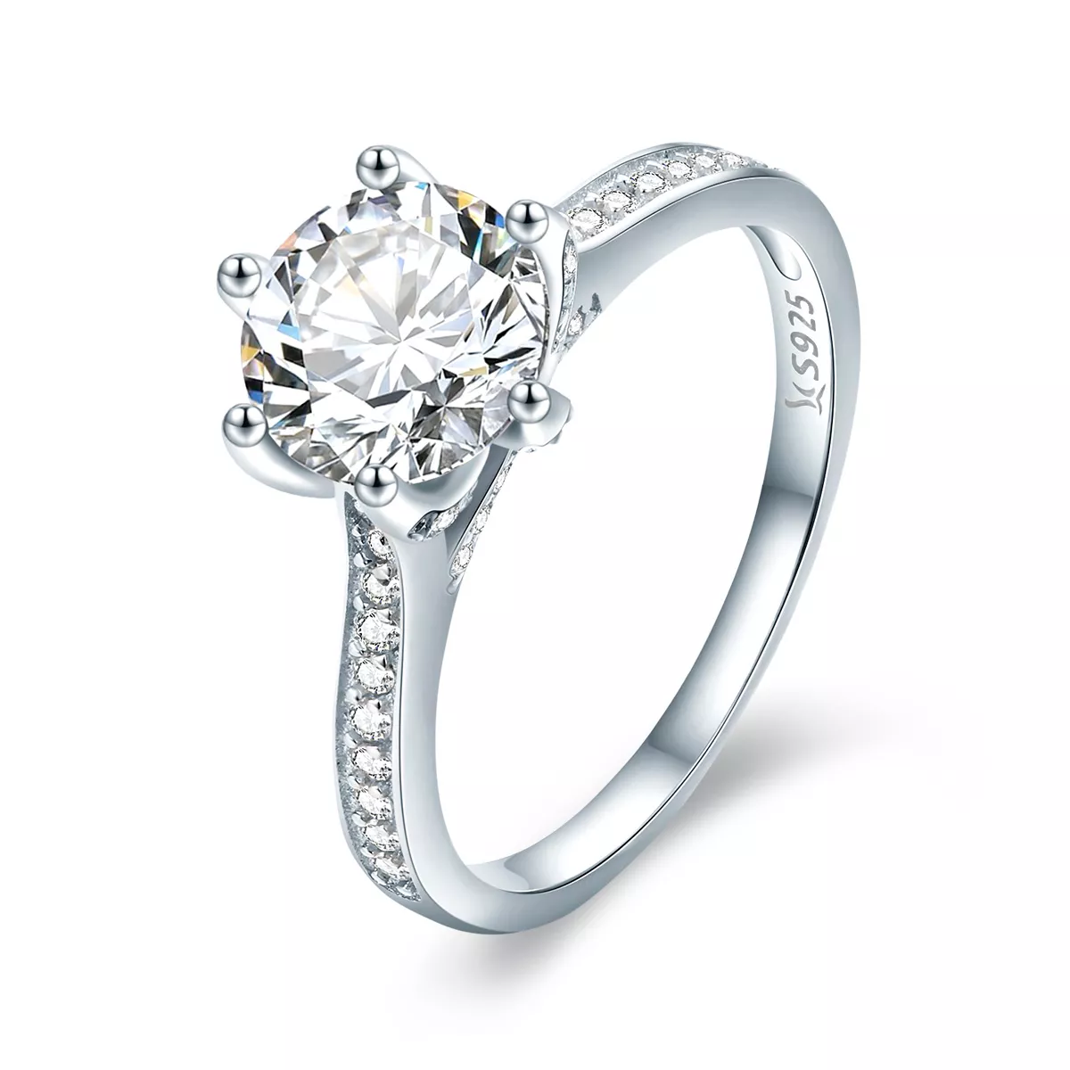 anillo de eternidad estilo pandora en plata scr342