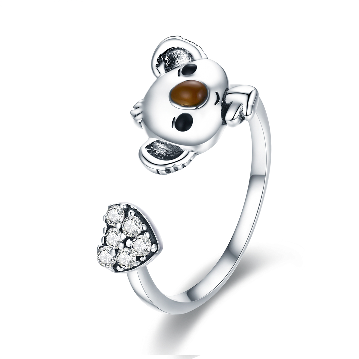 anillo de hada adorable estilo pandora en plata scr355
