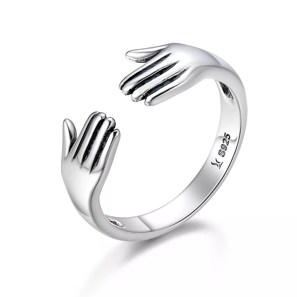 anillo estilo pandora plateado give me a hug scr136