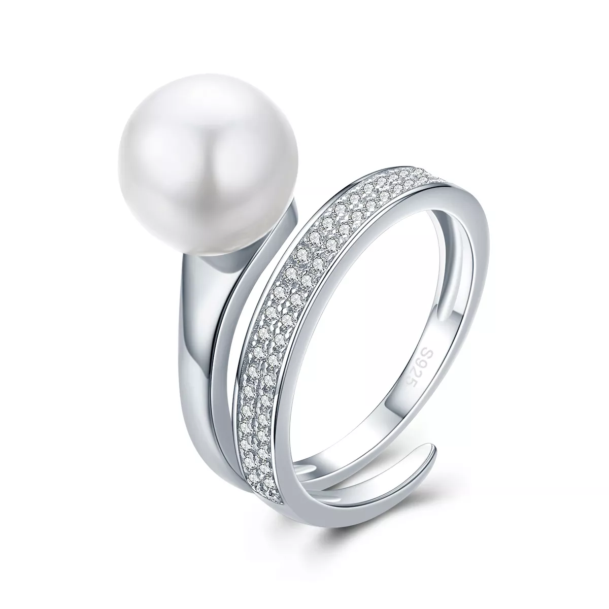 anillo pandora style declaración de gracia en plata scr231