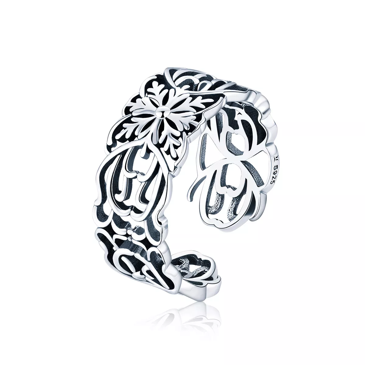 anillo vintage de plata con estilo pandora scr500